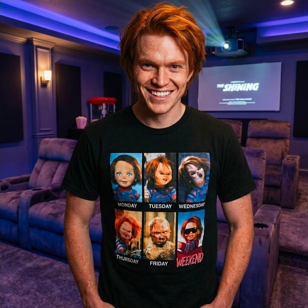 Chucky Child's Play Horror Days of the Week Halloween T-Shirt Medium Shirt New